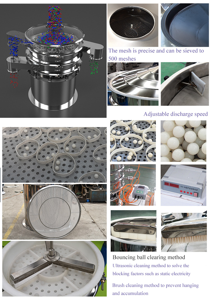 vibrating sieve features