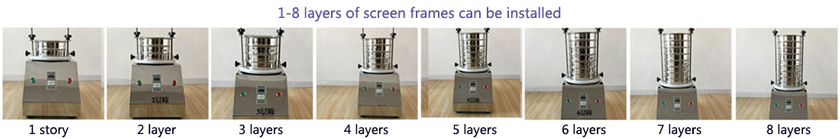 layers of lab vibrating screen