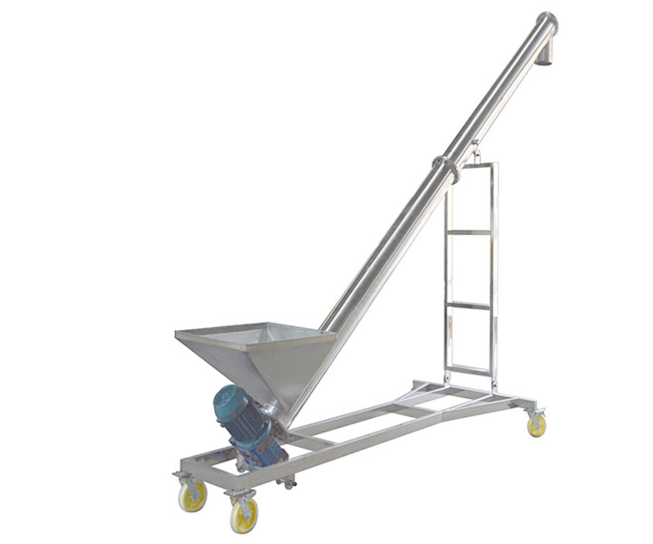 Stainless steel shaftless auger conveyor