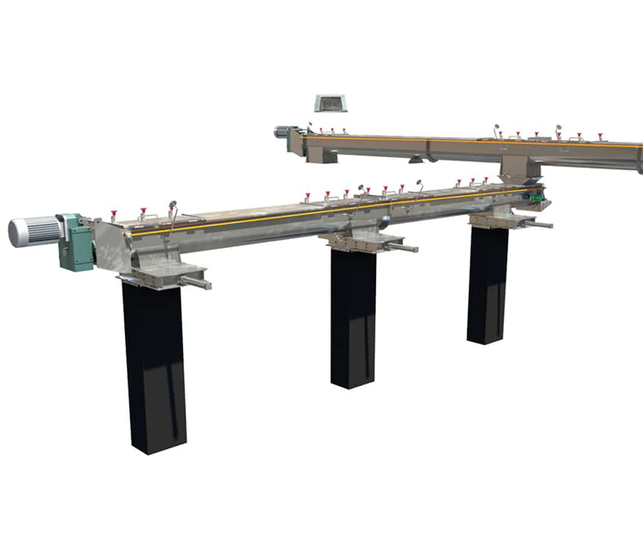 Multiple linkage screw feeders