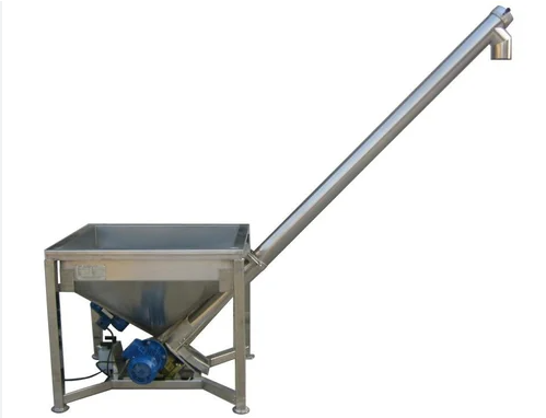 What is the purpose of a screw feeder conveyor