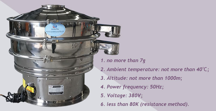 Features of food grade vibro sifter