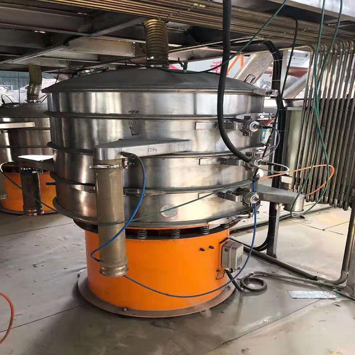 Application process of vibrating sieve in reduced iron powder