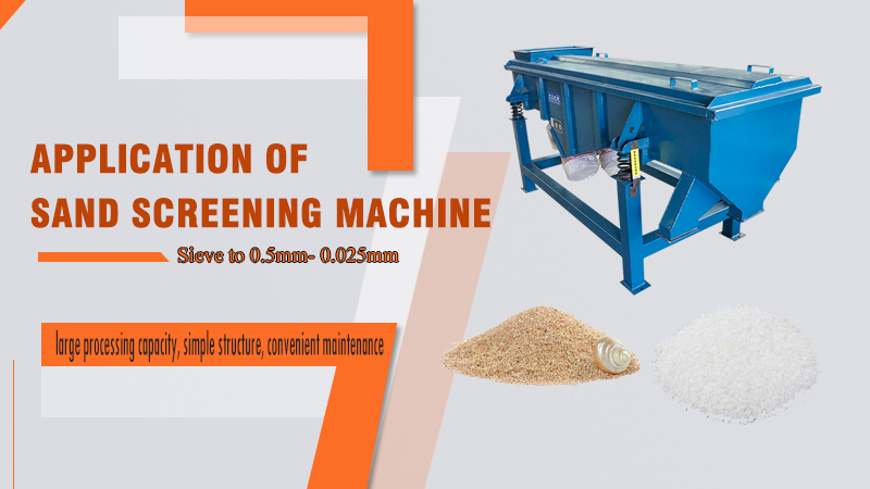 Application of Sand Screening Machine