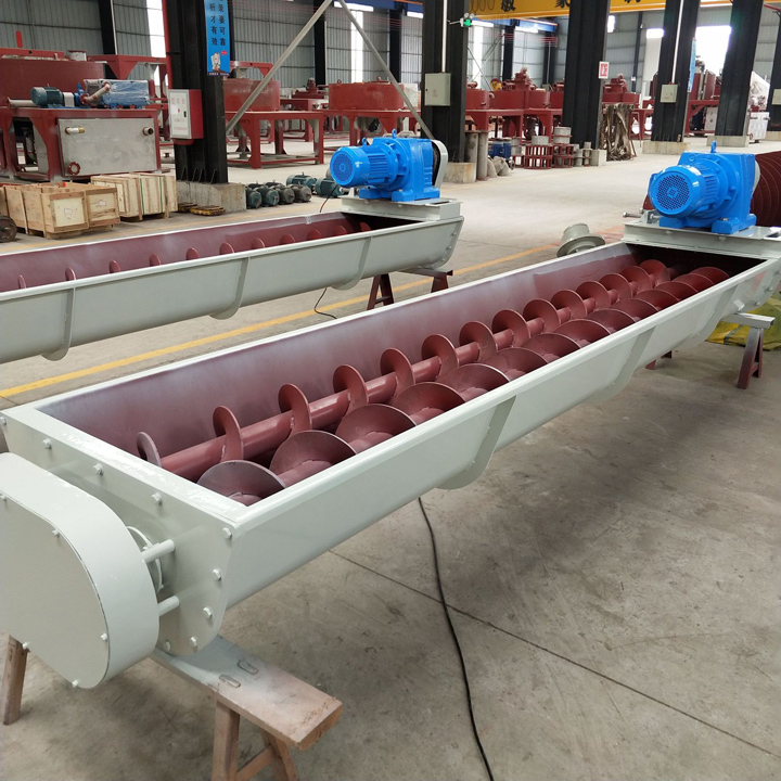 Double-shaft screw conveyor