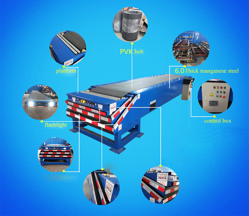 Structural details and application advantages of telescopic belt conveyors