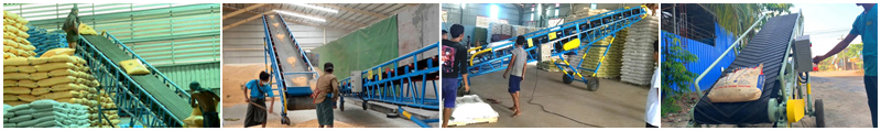 mobile lifting belt conveyor