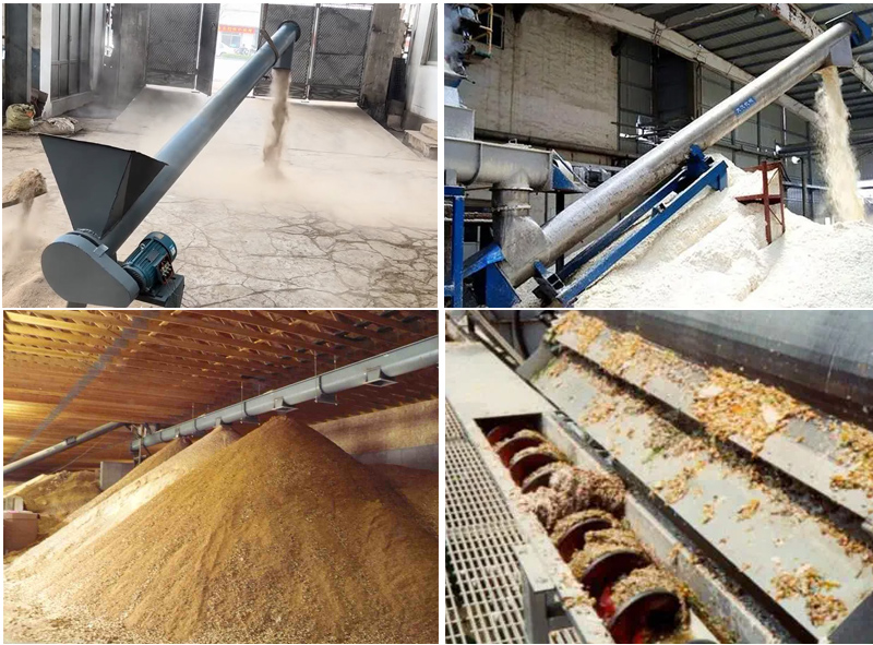 use of sawdust screw conveyor