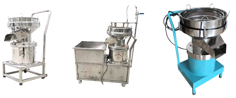 types of filter sieve with trolley