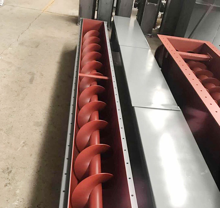 What is trough length in screw conveyor?