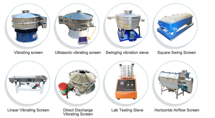 What are the types of sieving machine?