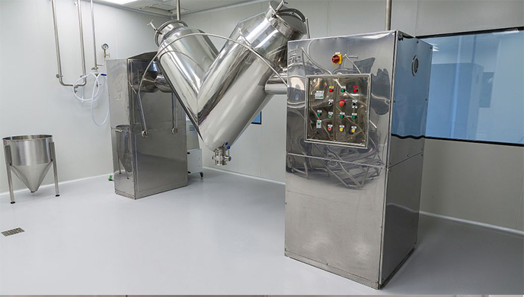 V-Type Mixer for MixingPowdered Active Pharmaceutical Ingredients in Laboratory