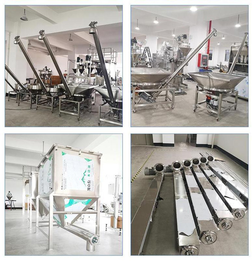 Corn grain screw conveyor