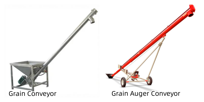 Grain auger vs grain conveyor for grain auger conveyor