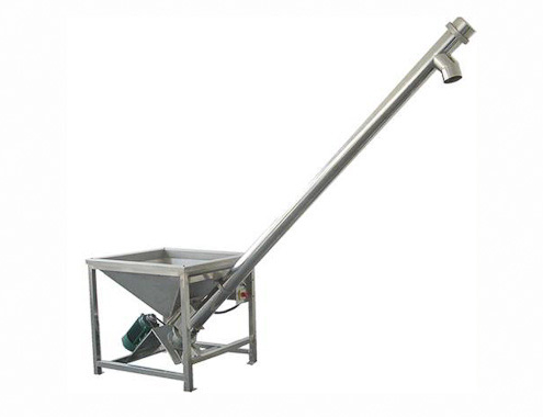 What is the purpose of a lnclined screw conveyor