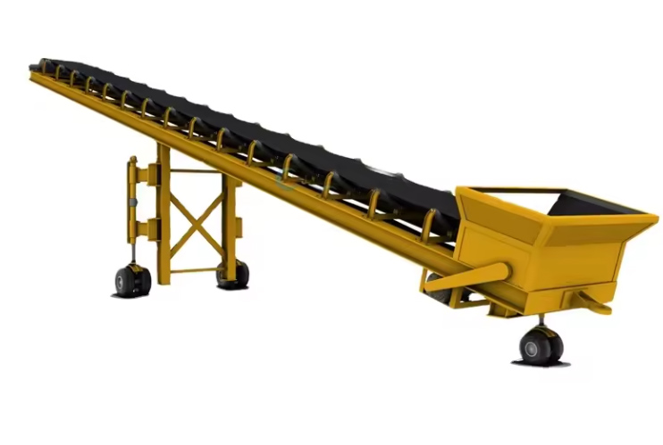 Which type of belt conveyor for coal is widely used to move coal?