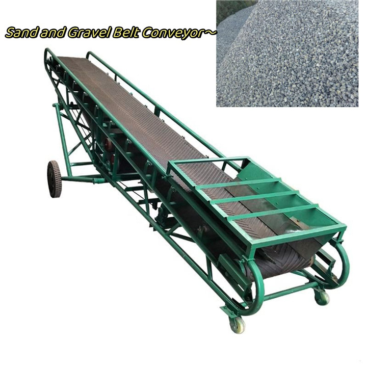 What are the features and advantages of sand and gravel belt conveyor?