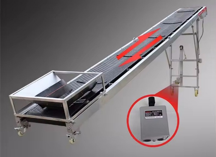 What is the function folding belt conveyor?