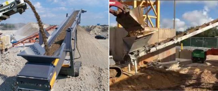 What is the purpose of a clay belt conveyor?