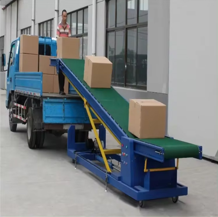 What is a truck loading unloading belt conveyor?