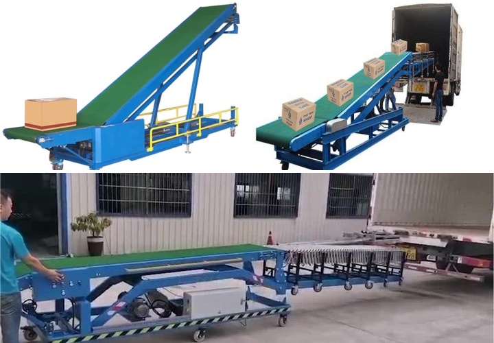 What is a truck loading unloading belt conveyor?