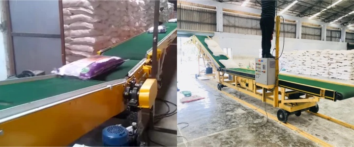 What is the uses of truck loading unloading belt conveyor? 