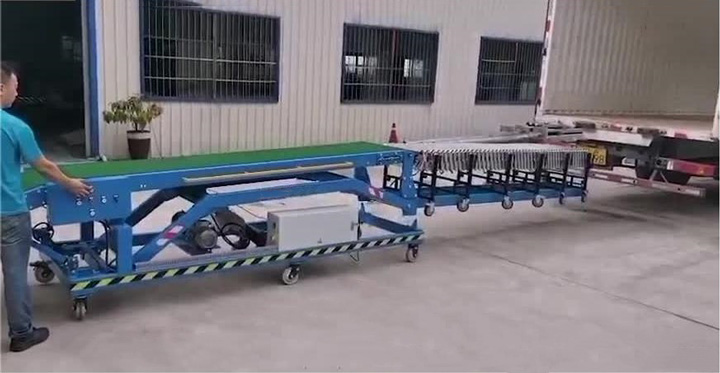 What is the uses of truck loading unloading belt conveyor? 