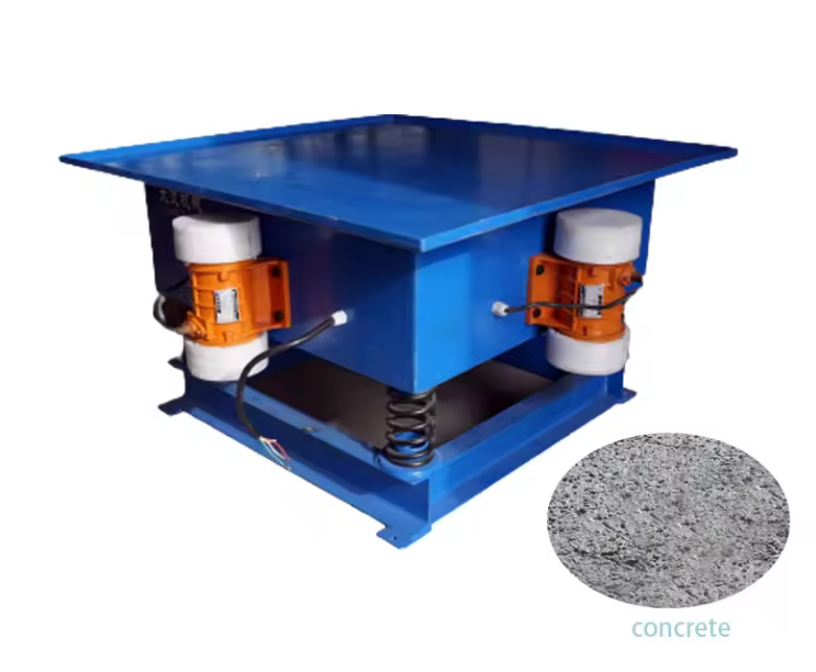 What is the use of vibrating table in concrete?
