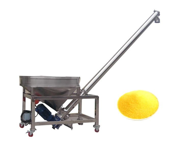 Yellow Corn Flour Incline Auger Conveyor