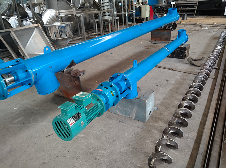 Inclined Vertical Tube Screw Conveyor for Powder Material